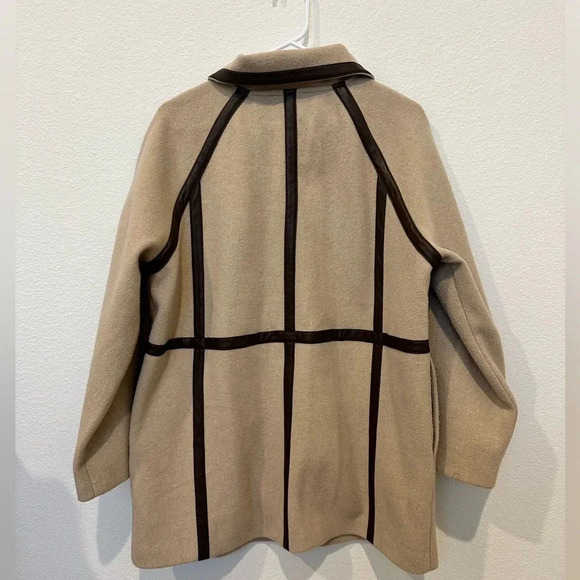 Marc New York Andrew Marc Zip Up Coat Tan Large - Picture 6 of 10